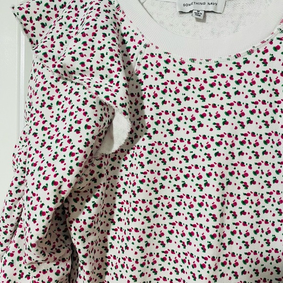 Something Navy Meghan Ruffle Sweatshirt Dress (M) - Picture 6 of 8